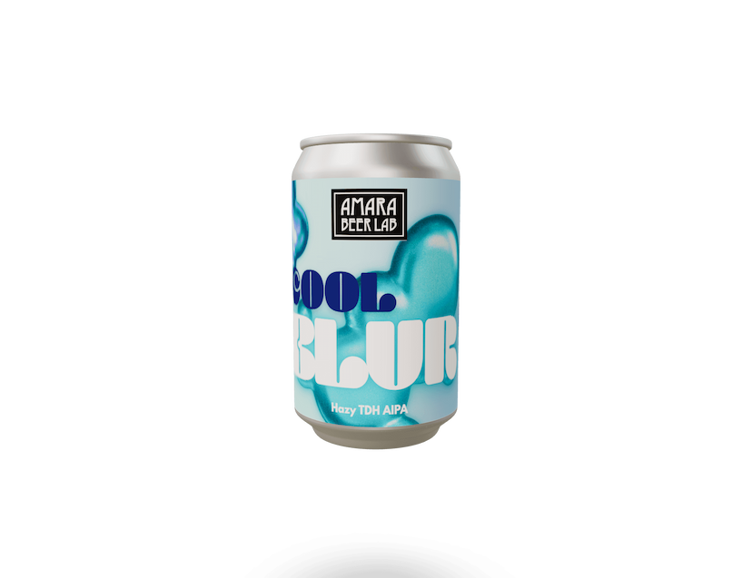 3d rendering for Cool Blur beer
