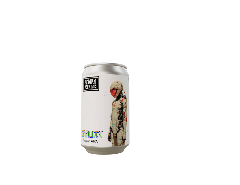 3d rendering for Low Gravity beer